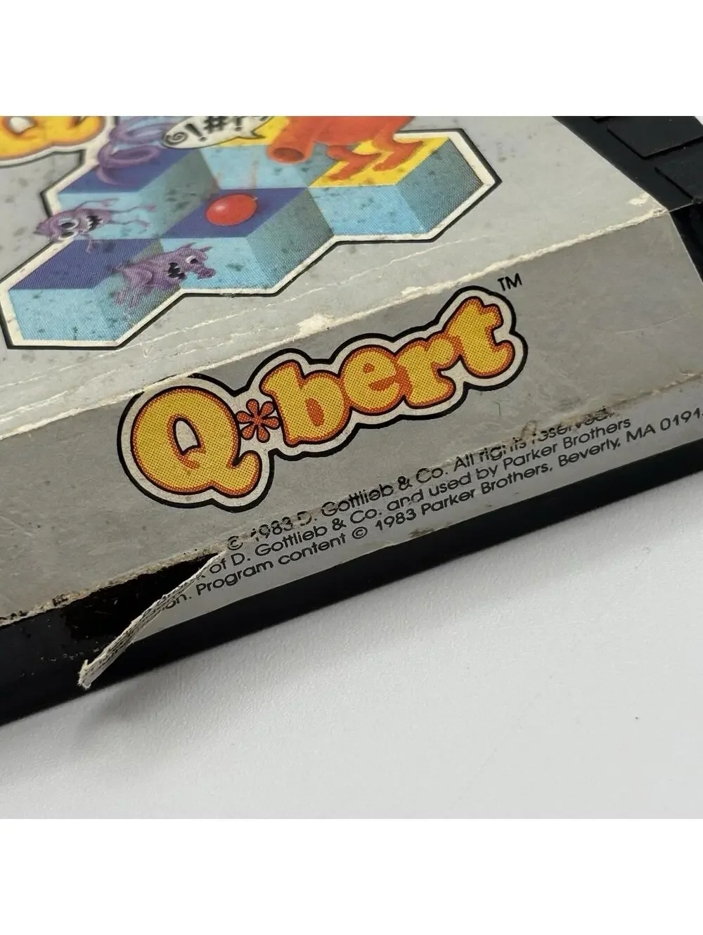 Atari 2600 Q*bert Parker Bros Cartridge Tested Working Qbert 1983